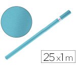 Papel kraft liderpapel azul turquesa rollo 25x1 m