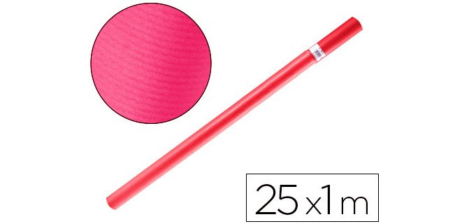 Papel kraft liderpapel fucsia rollo 25x1 m