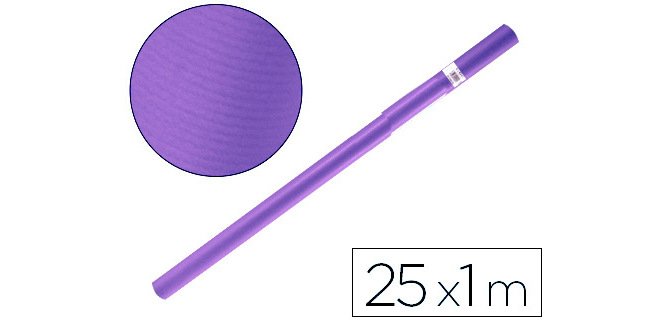Papel kraft liderpapel violeta rollo 25x1 m