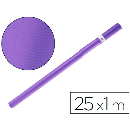 Papel kraft liderpapel violeta rollo 25x1 m