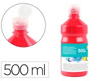 Témpera liquida escolar Liderpapel - Botella de 500 ml