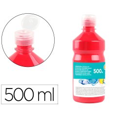 Témpera liquida escolar Liderpapel - Botella de 500 ml