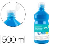 Témpera liquida escolar Liderpapel - Botella de 500 ml