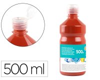 Témpera liquida escolar Liderpapel - Botella de 500 ml