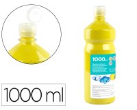 Tempera liquida liderpapel escolar 1000 ml amarillo limon