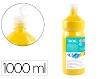 Tempera liquida liderpapel escolar 1000 ml amarillo