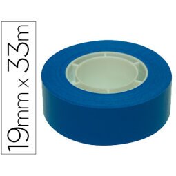 Cinta adhesiva apli 33 mt x 19 mm color azul