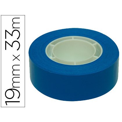 Cinta adhesiva apli 33 m x 19 mm color azul