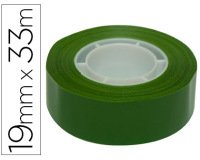 Cinta adhesiva apli 33 m x 19 mm color verde