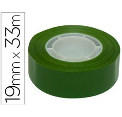 Cinta adhesiva apli 33 mt x 19 mm color verde