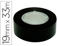 Cinta adhesiva apli 33 mt x 19 mm color negro
