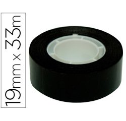 Cinta adhesiva apli 33 mt x 19 mm color negro