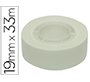 Cinta adhesiva apli 33 mt x 19 mm color blanco
