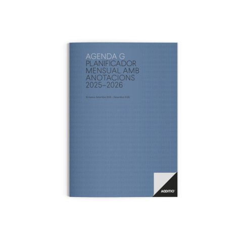 Agenda g mes vista additio planificador 16 meses 19,5x28,5 cm colores surtidos catalan