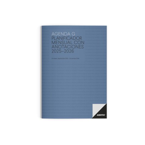 Agenda g mes vista additio planificador 16 meses 19,5x28,5 cm colores surtidos