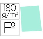 Subcarpeta cartulina gio folio verde pastel 180 g/m2