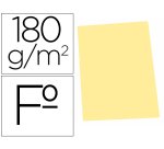 Subcarpeta cartulina gio folio amarillo pastel 180 g/m2