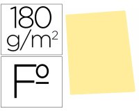 Subcarpeta cartulina gio folio amarillo pastel 180 g/m2
