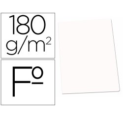 Subcarpeta cartulina gio folio blanca 180 g/m2