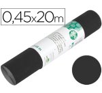 Rollo adhesivo liderpapel unicolor negro mate rollo de 0,45 x 20 mt