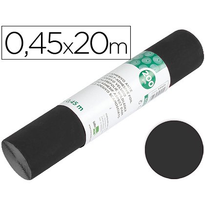 Rollo adhesivo liderpapel unicolor negro mate rollo de 0,45 x 20 m