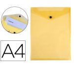Carpeta liderpapel dossier broche polipropileno din a4 formato vertical amarilla transparente 50 hojas