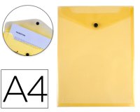 Carpeta liderpapel dossier broche polipropileno din a4 formato vertical amarilla transparente 50 hojas