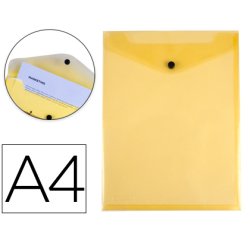 Carpeta liderpapel dossier broche polipropileno din a4 formato vertical amarilla transparente 50 hojas