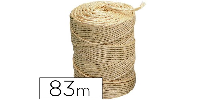 Cuerda sisal liderpapel 3 cabos rollo 1/2 kg