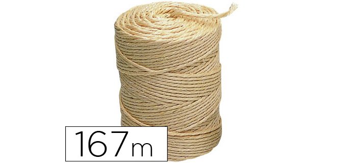 Cuerda sisal liderpapel 3 cabos rollo 1 kg