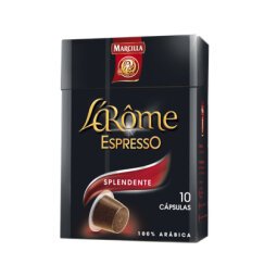 Cafe l'or espresso splendente fuerza 7 caja de 10 unidades compatible con nespresso