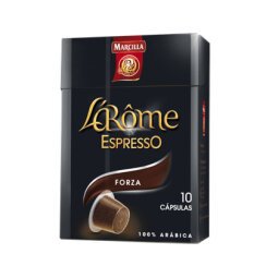 Cafe l'or espresso forza fuerza 9 caja de 10 unidades compatible con nespresso