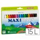 Lapices cera alpino maxidacs caja de 15 unidades colores surtidos