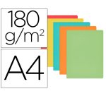 Subcarpeta cartulina gio din a4 colores pasteles surtidos 180 g/m2 paquete de 50 unidades