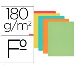 Subcarpeta cartulina gio folio colores surtidos 180 gr/m2 paquete de 50 unidades