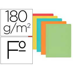 Subcarpeta cartulina gio folio colores surtidos 180 180 gr/m2 paquete de 50 unidades