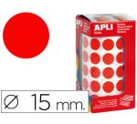 Gomets autoadhesivos circulares 15 mm en rollo con 2832 unidades Apli