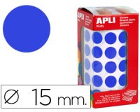 Gomets autoadhesivos circulares 15 mm en rollo con 2832 unidades Apli