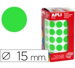Gomets autoadhesivos circulares 15 mm en rollo con 2832 unidades Apli