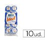 Leche evaporada president porciones de 10 gr envase de 10 unidades