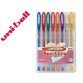 Boligrafo uni ball um-120 signo 0,7 mm tinta gel estuche de 8 colores con purpurina