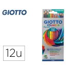 Lapices de colores giotto stilnovo acuarelables caja de 12 colores surtidos