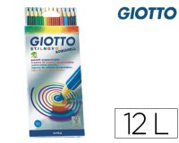 Lapices de colores giotto stilnovo acuarelables caja de 12 colores surtidos