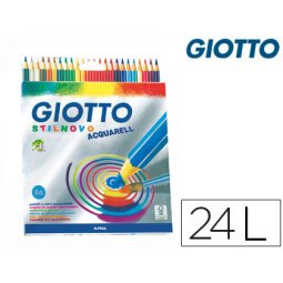 Lapices de colores giotto stilnovo acuarelables caja de 24 colores surtidos