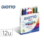 Lapices cera giotto caja de 12 unidades colores surtidos