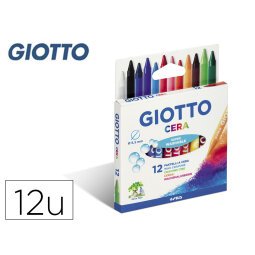 Lapices cera giotto caja de 12 colores surtidos