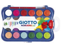Acuarela giotto 24 colores con pincel estuche de plastico
