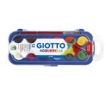 Acuarela giotto 12 colores con pincel estuche de plastico