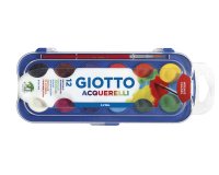 Acuarela giotto 12 colores con pincel estuche de plastico
