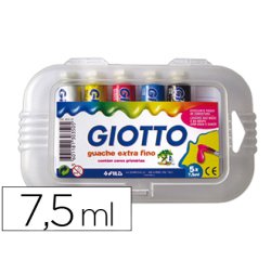 Tempera giotto 7,5 ml estuche 5 colores surtidos